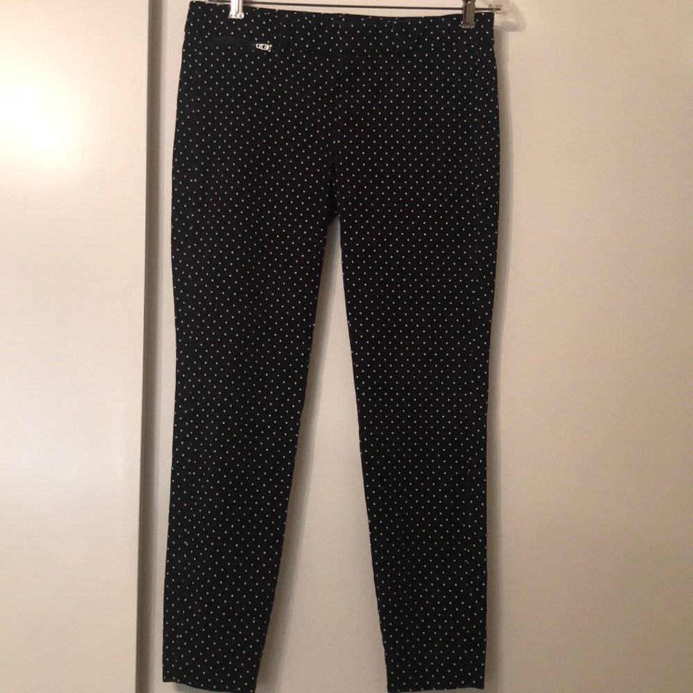 Polka dot ankle pants